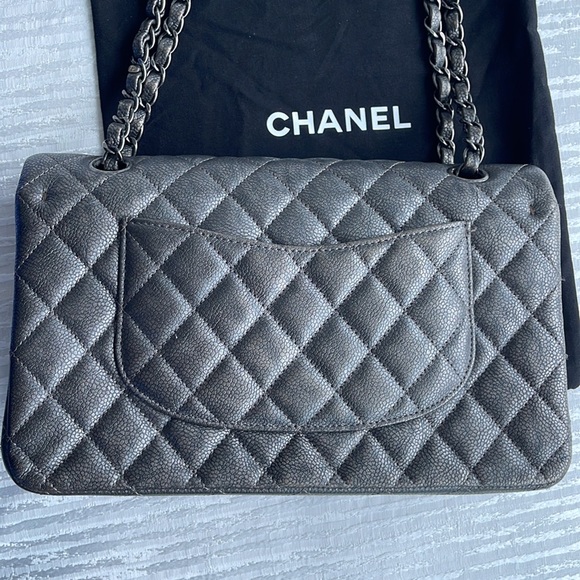 Chanel Classic Metallic Grey - Picture 6 of 13